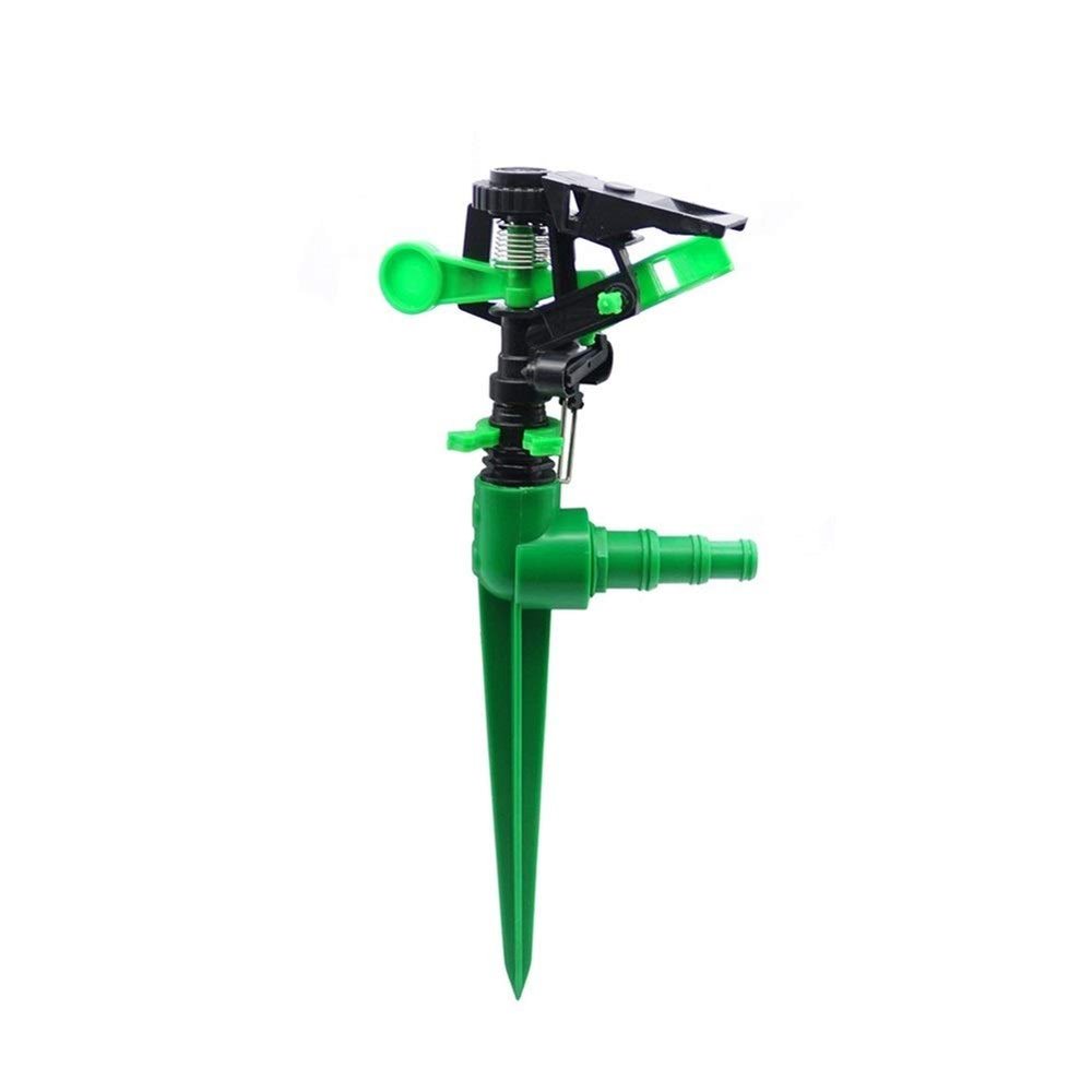 360° Garden Irrigation Sprinkler with Multifunction Connector, Green