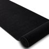 rugsx KARMEL Smooth Runner Rug – Solid-Color Carpet Runner for Kitchen, Living Room & Hallway – Black – 80 x 200 cm view 3