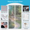 BAJIAN-LI Magnetic Screen Door, Automatic Closing, White, 130 x 180 cm (51 x 70 in) view 3