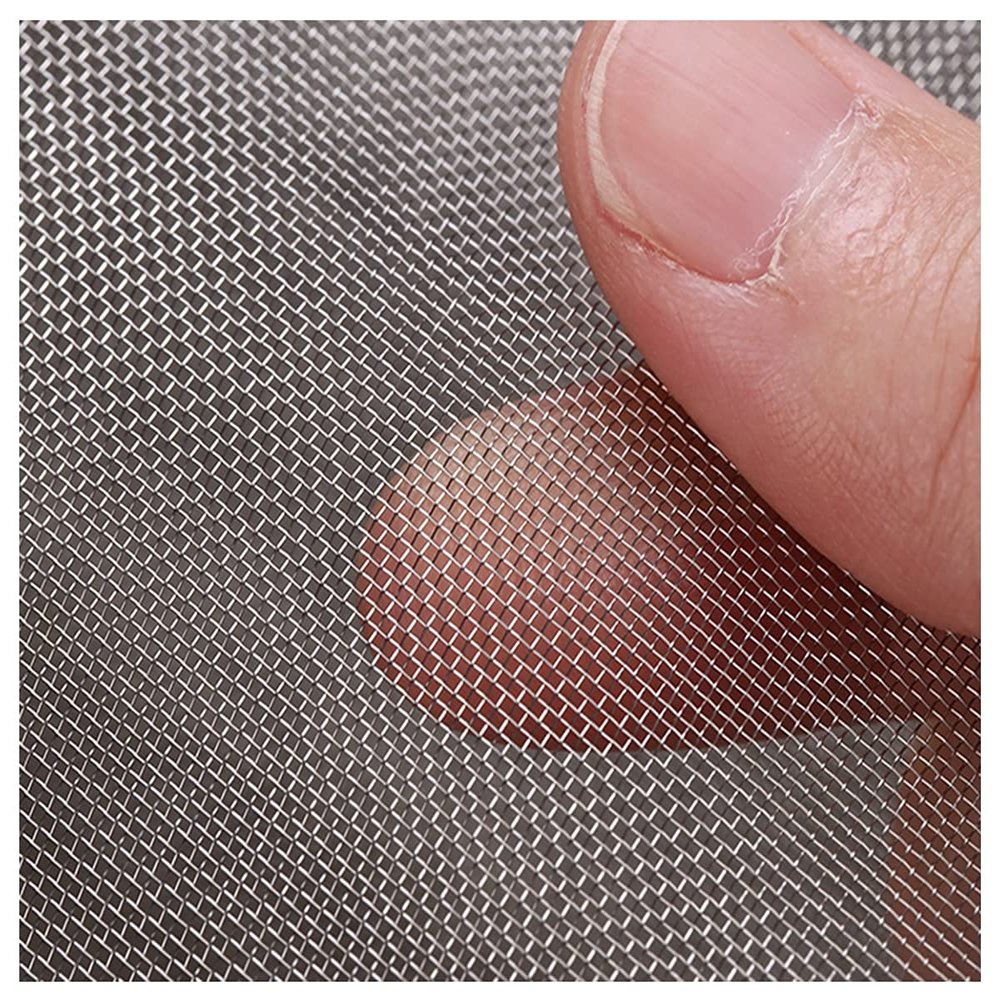 HYHMJ Stainless Steel Mesh 40 Mesh, Insect Screen, Breathable, High-Temperature Resistant, Easy to Cut, 1.2 x 3 m