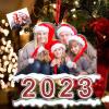 Personalized Photo Acrylic Christmas Ornament 2023 view 1