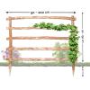 BooGardi Natural Wooden Trellis, 33 Sizes, 120 x 180 cm, Freestanding Garden Climbing Support view 2