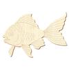 Wooden Goldfish V2 – DIY Décor, 1 Piece, 35 cm Wide view 1