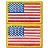 Anley Tactical American Flag Patches (2-Pack) – 5.2 x 8 cm, Embroidered with Hook-and-Loop Backing for Clothing and Gear view 1