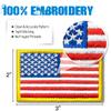Anley Tactical American Flag Patches (2-Pack) – 5.2 x 8 cm, Embroidered with Hook-and-Loop Backing for Clothing and Gear view 2