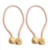 LIJUCAI 2-Piece Magnetic Ball Curtain Tiebacks, Camel view 1