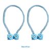 LIJUCAI 2-Piece Magnetic Ball Curtain Tiebacks, Camel view 3