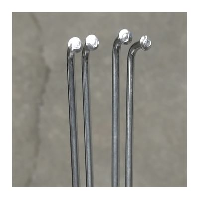 LIANYG Silver Bike Spokes, 13G, 2.3 mm, 304 Stainless Steel, with Brass Nipples, 193 mm