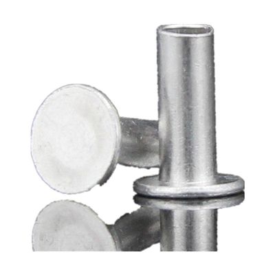 Aluminum Flat-Head Semi-Tubular Rivets, M2/M2.2/M3/M4/M5/M6, 3 × 14 mm, 50 pcs
