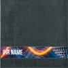 Manutextur Personalized Shower Towel with Name, Disco 2 Design, Anthracite, 70 x 140 cm view 1