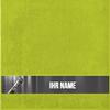 Manutextur Personalized Shower Towel with Name, Microphone 1 Design, Light Green, 70 x 140 cm view 1