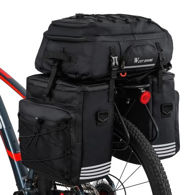 XIQI Waterproof Bicycle Rear Rack Bag, 3-in-1, 48L
