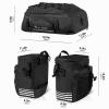 XIQI Waterproof Bicycle Rear Rack Bag, 3-in-1, 48L view 4