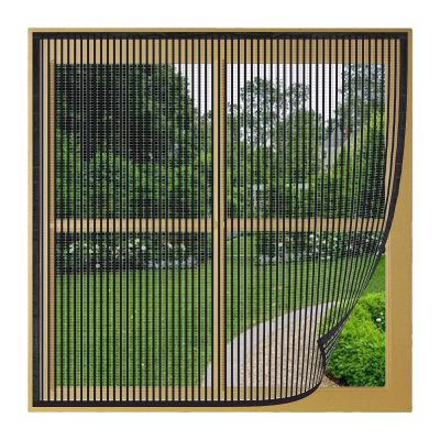 Magnetic Window Screen, 195 x 225 cm, Black, No-Drill Installation
