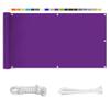 HERILIOS Balcony Privacy Screen, 220 g/m², UV Protection, No Drilling, 65 x 300 cm, Purple view 1