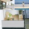 MEEYI Balcony Anti-Theft Privacy Screen, 90 × 700 cm, White view 2