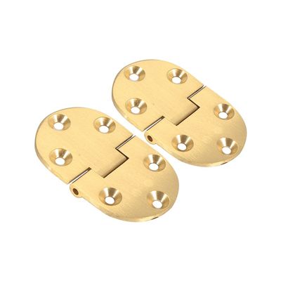 Tyenaza 2-Pack Brass Butler Tray Hinges, 2-1/2 x 1/2 in., with Screws