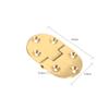 Tyenaza 2-Pack Brass Butler Tray Hinges, 2-1/2 x 1/2 in., with Screws view 2