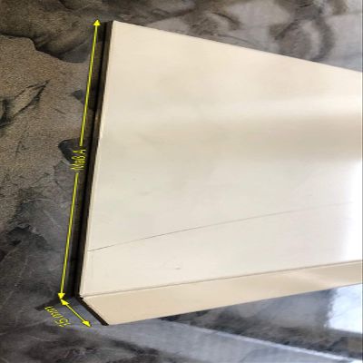 Schlgel GmbH Verge Board Cladding, 1 mm Aluminum, RAL 9006 Silver, 15/235