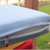 Waterproof Garden Bench Cushion, 40D High-Density Foam, 2/3-Seater, 120 x 45 x 5 cm (Burgundy) view 4