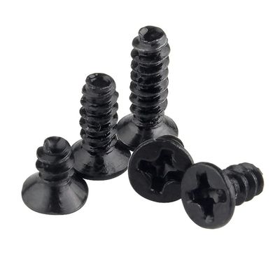 Black Phillips-Head Self-Tapping Screws, M2/M2.3/M2.6/M3, M3 × 10, 300 Pieces