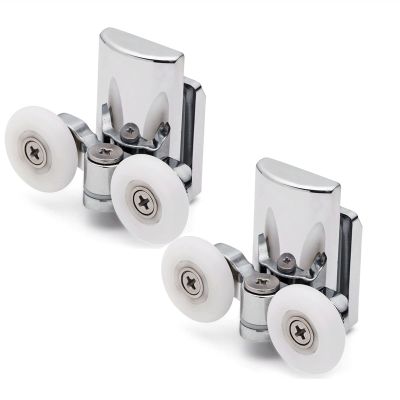 Pilang zxxin Twin-Bottom Shower Door Rollers, Zinc Alloy, 23 mm