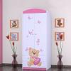 BDW 2-Door Wardrobe with Drawers, Clothes Rails and Shelves, 88 x 55 x 187 cm view 1