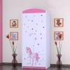 BDW 2-Door Wardrobe with Drawers, Clothes Rails and Shelves, 88 x 55 x 187 cm view 3