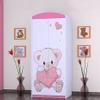 BDW 2-Door Wardrobe with Drawers, Clothes Rails and Shelves, 88 x 55 x 187 cm view 4