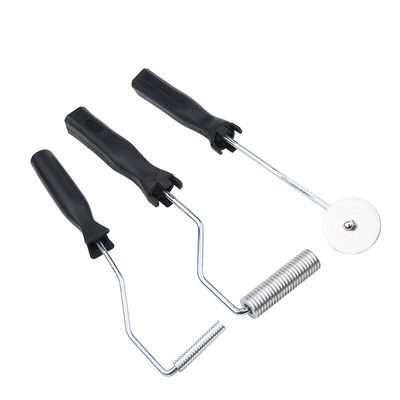 Tyenaza 3-Piece Aluminum Alloy Fiberglass Bubble Paddle Tool Set, Serrated Laminating Rollers for FRP Molds