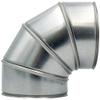 90° Aluminum Sheet Metal Elbow for Pipe Insulation, 4 Segments, Inner Diameter 170 mm view 1