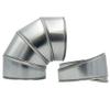 90° Aluminum Sheet Metal Elbow for Pipe Insulation, 4 Segments, Inner Diameter 170 mm view 2