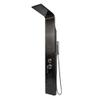 Hydromassage Shower Panel, 304 Stainless Steel, 5-Function Mixer, 140 cm, Black view 3