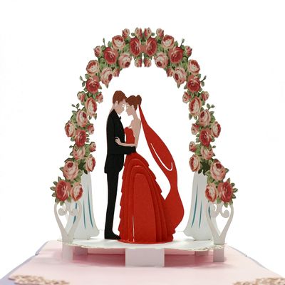 CUTPOPUP Gate Wedding – 3D Pop-Up Wedding, Anniversary, Valentine’s & Birthday Card for Wife, US8-WD041