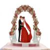 CUTPOPUP Gate Wedding – 3D Pop-Up Wedding, Anniversary, Valentine’s & Birthday Card for Wife, US8-WD041 view 1