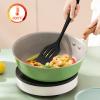 Armrouns Silicone Spatula Set, Heat-Resistant, Nonstick, Slotted Fish Turner, BPA-Free, Dishwasher-Safe, Black view 2
