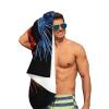 FFLSDR Fire Leopard vs. Ice Leopard Beach Towel, Adult Travel Microfiber, Soft and Absorbent, 80 x 130 cm view 4