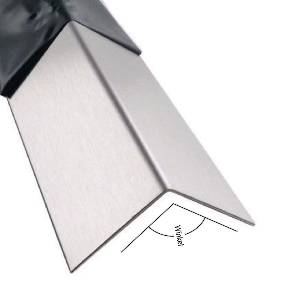 Schlegel GmbH Coil-Coated Aluminum Angle, RAL 9006, 40 x 40 mm, 1500 mm