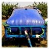 XJJUN Foldable Water Storage Tank with Faucet, for Firefighting and Drought (Blue, 5,000 L / 2.5 × 2 × 1 m) view 2