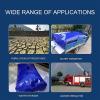 XJJUN Foldable Water Storage Tank with Faucet, for Firefighting and Drought (Blue, 5,000 L / 2.5 × 2 × 1 m) view 4
