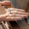 Round Transparent PVC Table Protector, 2 mm, Beveled Edge, 110 cm view 2