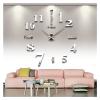 LIANYG 3D Luminous DIY Acrylic Mirror Wall Clock, Silent Quartz, Wall Clock 4, 47-Inch Sheet view 4