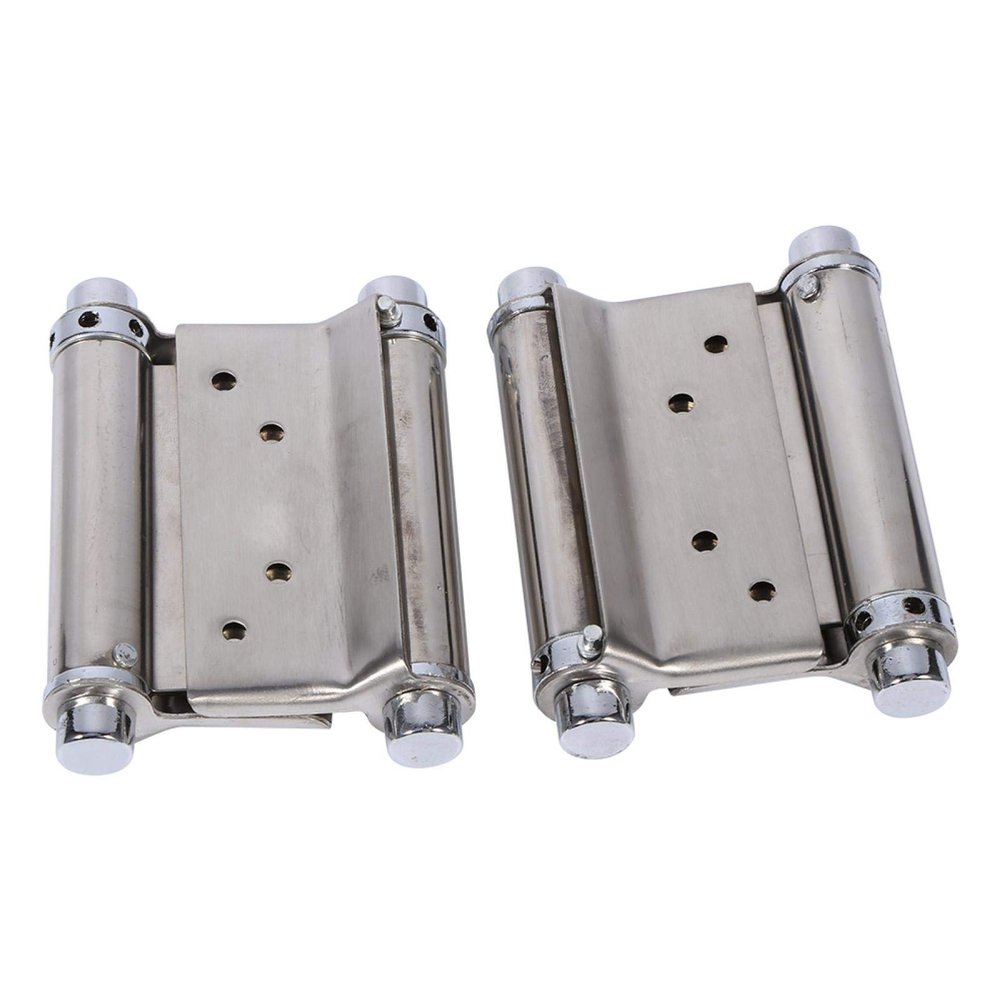 Double-Action Spring Hinges, 2-Pack, 3-Inch Stainless Steel