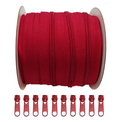 25 m Roll of Continuous #5 Nylon Zipper with 10 Free Sliders