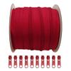 25 m Roll of Continuous #5 Nylon Zipper with 10 Free Sliders view 1