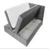 Mirjan24 Rebos Boxspring Bed, 2 Storage Boxes, Slatted Base and Mattress, Manila 35, 140 x 200 cm view 3