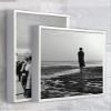 BIRAPA Lyon Shadow Gap Frame for Canvas, 25 x 66 cm, Matte White view 3