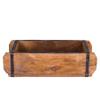 BigDean 2-Pack Brick Molds, 32 x 14 x 9 cm, Vintage Wooden Crates with Metal Fittings view 2