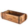BigDean 2-Pack Brick Molds, 32 x 14 x 9 cm, Vintage Wooden Crates with Metal Fittings view 3