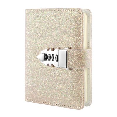 NectaRoy PU Leather Combination-Lock Journal, 150 x 110 mm